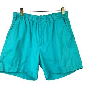 Tackle And Tides Shorts Mens Medium Blue Stretch Waist Thigh Length Boating